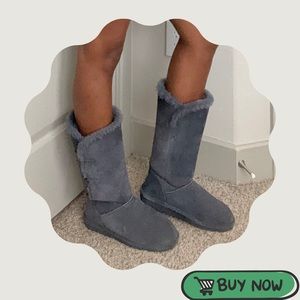 Gray Bearpaw Boots